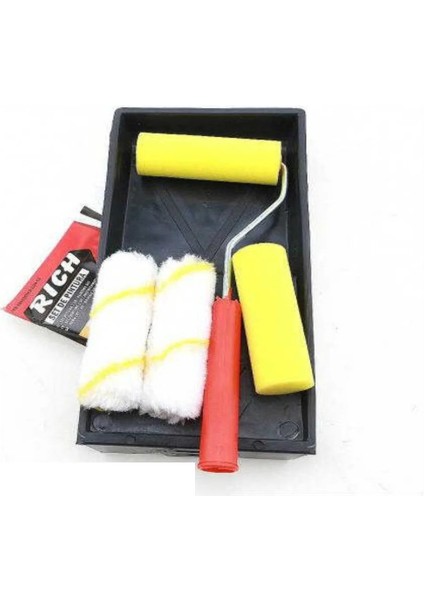 Rich Selfy Decor Antik Beyaz Kendinden Vernikli Boya 1250 cc Tavalı Rulo Set Akrilik Set fiyatları