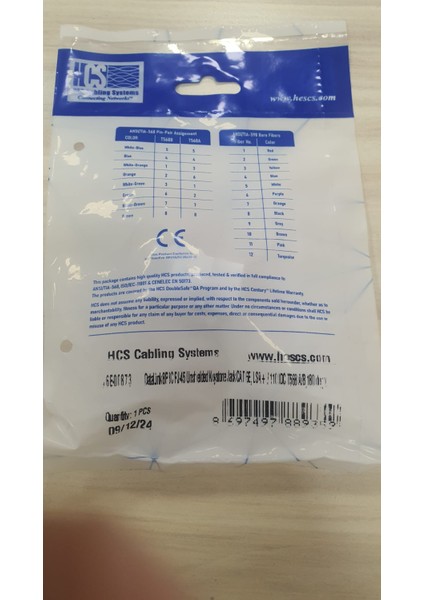 Cat 6 Keyston Jack Utp 10'lu Paket