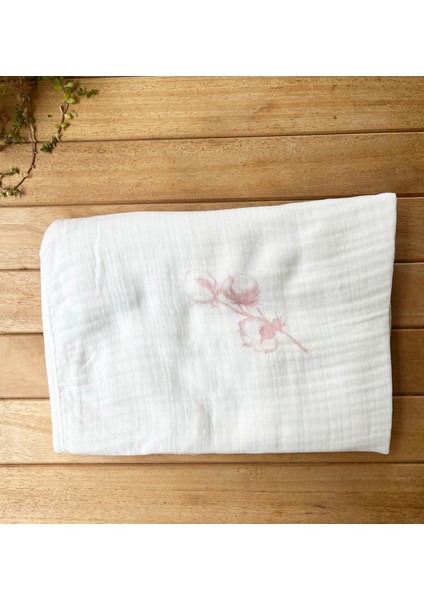 %100 Pamuk Yenidoğan Kız Bebek Hastane Çıkış Seti 10 Parça – Müslin Pembe