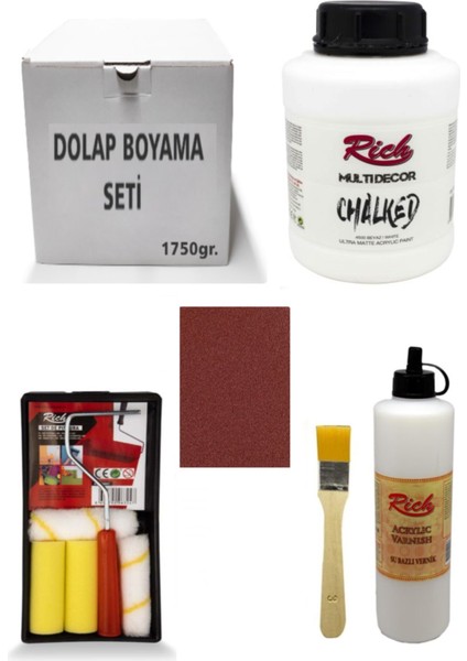 Dolap Boyama Seti Chalked 1750 gr Beyaz