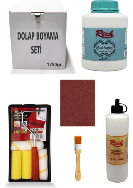 Dolap Boyama Multi Surface 1750 gr Antik Beyaz Set
