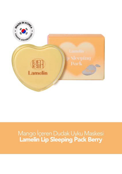 Mango Içeren Dudak Uyku Maskesi Lamelin Lip Sleeping Pack Mango