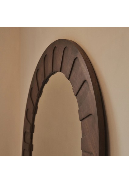 Sıcak Ahşap Ekstra Büyük Premium Kemerli Ayna 190CM x 110CM fiyatları