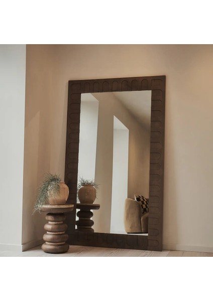 Sıcak Ahşap Ekstra Büyük Premium Ayna 200CM x 120CM