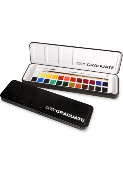 Schoellershammer 25X35 15 S Teknik Çizim Kağıdı 200 gr Daler Rowney Graduate Suluboya Seti 12 Renk
