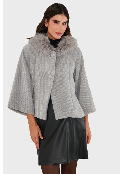 Via Dante Oversize Yumuşak Tüylü Kapüşon Truvakar Kollu Mont Bayan Mont 690920 indirimleri