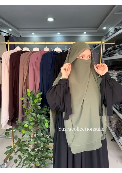 Tesettür Gölgeli Oval Sufle modelleri