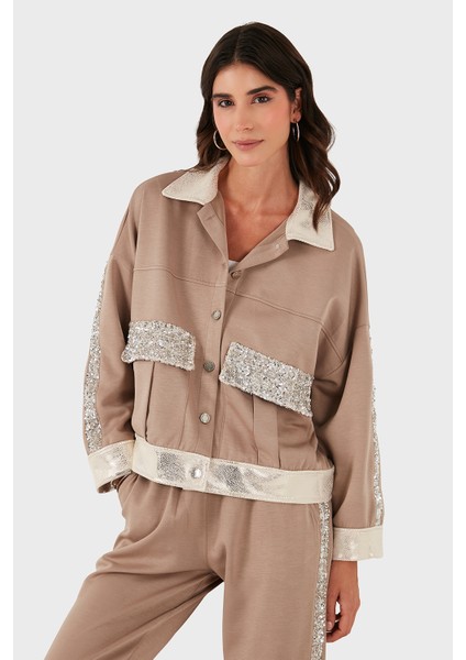 Via Dante Oversize Fit Gömlek Yaka Cep Detaylı Ceket Bayan Ceket 69143570 indirimleri