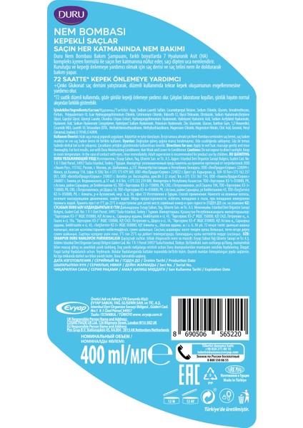 Nem Bombası Kepeğe Karşı Şampuan 400 Ml&duru Body Scrub Ice Light Duş Jeli&emotion Deodorant fiyatları