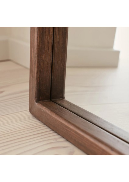 Koyu Ahşap Tam Boy Ahşap Boy Aynası 180CM x 80CM fırsatları