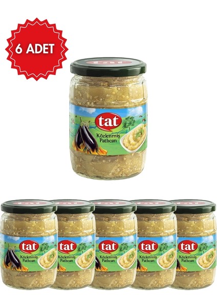 Közlenmiş Patlıcan 520 g x 6 Adet | Hazır Konserve | Salata, Meze ve Yemeklik