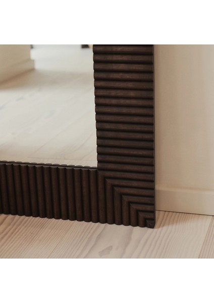Koyu Ahşap Ekstra Büyük Premium Kemerli Boy Aynası 180CM x 100CM fırsatları