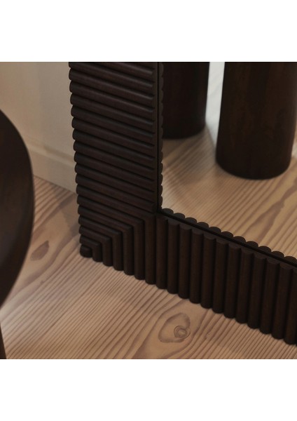 Koyu Ahşap Ekstra Büyük Premium Kemerli Boy Aynası 180CM x 100CM indirimleri