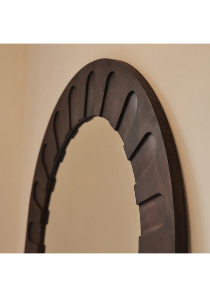 Koyu Ahşap Ekstra Büyük Premium Kemerli Ayna 190CM x 110CM modelleri