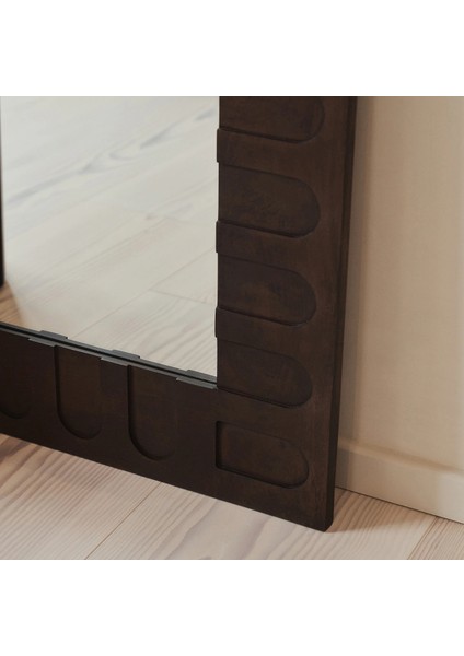 Koyu Ahşap Ekstra Büyük Premium Kemerli Ayna 190CM x 110CM indirimleri