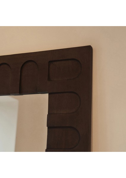 Koyu Ahşap Ekstra Büyük Premium Ayna 200CM x 120CM fiyatları