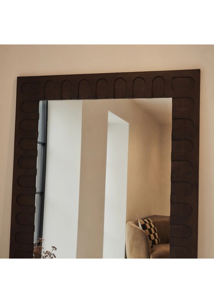 Koyu Ahşap Ekstra Büyük Premium Ayna 200CM x 120CM modelleri