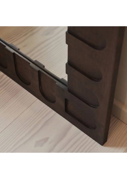 Koyu Ahşap Ekstra Büyük Premium Ayna 200CM x 120CM