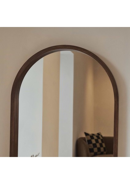 Tam Boy Koyu Ahşap Kemerli Ahşap Boy Aynası 170CM x 80CM fiyatları
