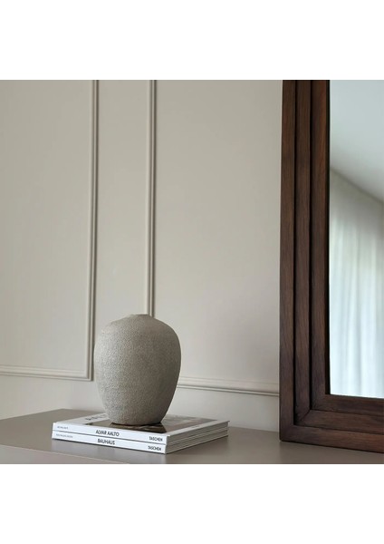 Koyu Ahşap Kemerli Şömine Üstü Ayna 120CM x 100CM fiyatları