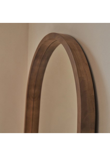 Tam Boy Sıcak Ahşap Kemerli Ahşap Boy Aynası 170CM x 80CM