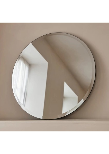 Çerçevesiz Yuvarlak Eğimli Ayna 80CM x 80CM modelleri