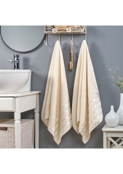 First Class Tekli Banyo Duş Havlusu %100 Pamuk | 560 Gr/m² | Vücut Plaj Otel Havlusu 70X140 cm