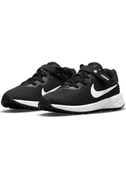 Revolutıon 6 Nn (Ps) Running Elastik Bağcıklı Çocuk Yürüyüş Koşu Ayakkabısı Siyah Beyaz modelleri