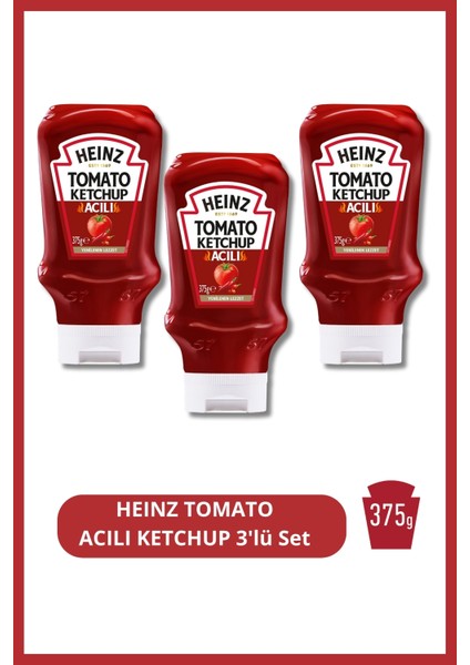 TOMATO ACILI KETCHUP 375g 3'lü Set