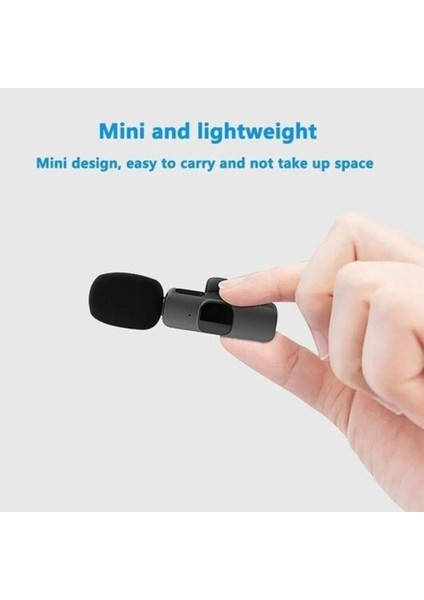 Kablosuz Yaka Mikrofonu 2'li Typ-C Uyumlu Mini K9 Vlog Mikrofonu, Telefon Mikrofonu fiyatları