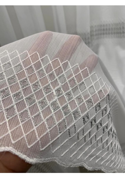 Nivemeshome 2075 Melodi V-Gri 1/3 Pileli Bambu Tül Perde fırsatları