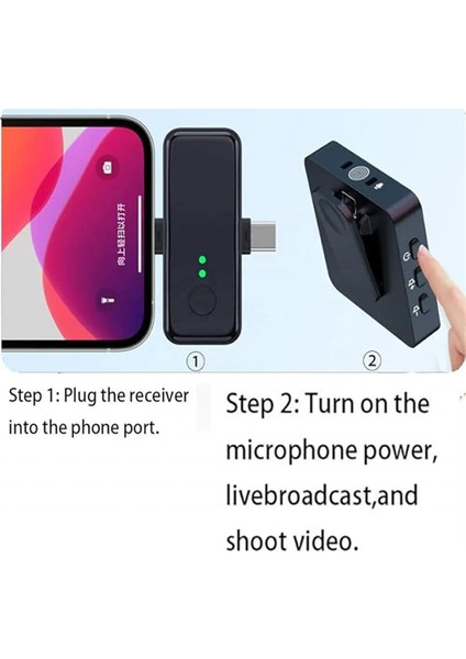 Kablosuz Tüylü Yaka Mikrofonu F11 Model 3'ü 1 Arada 3.5mm Uyumlu Tekli Set Type-C Apple indirimleri