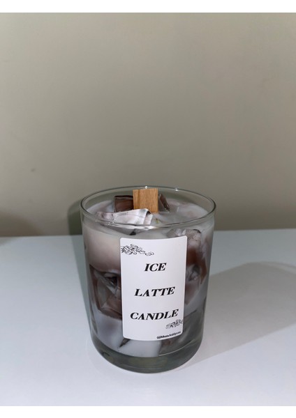 Iced Coffee Candle Mum Buzlu Kahve Kokulu Mum modelleri