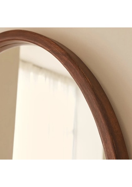 Koyu Ahşap Tam Boy Kemerli Ahşap Boy Aynası 175CM x 95CM fiyatları