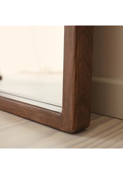 Koyu Ahşap Tam Boy Kemerli Ahşap Boy Aynası 175CM x 95CM modelleri