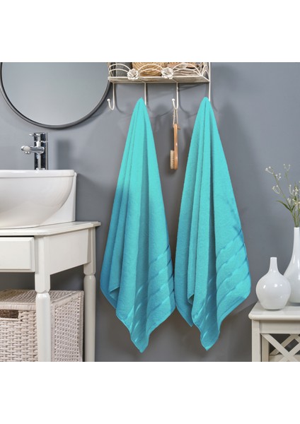 First Class Tekli Banyo Duş Havlusu %100 Pamuk | 560 Gr/m² | Vücut Plaj Otel Havlusu 70X140 cm