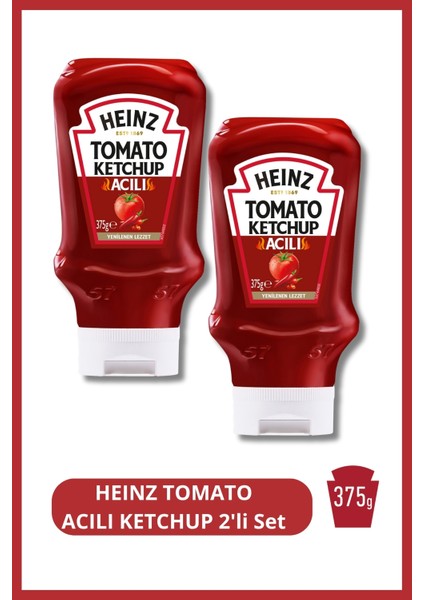 TOMATO ACILI KETCHUP 375g 2'li Set