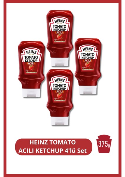 TOMATO ACILI KETCHUP 375g 4'lü Set