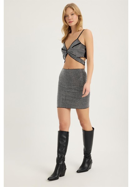 Full Taşlı Mini Etek fiyatları