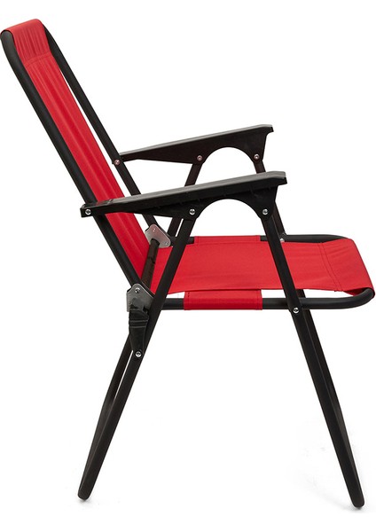 Litea 2 Adet Kamp Sandalyesi Katlanır Piknik Sandalye ve Bardaklık Kırmızı fiyatları