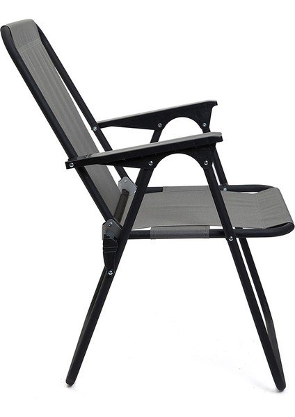 Litea 3 Adet Kamp Sandalyesi Katlanır Piknik Sandalye ve Bardaklık Gri + Katlanır Mdf Masa indirimleri