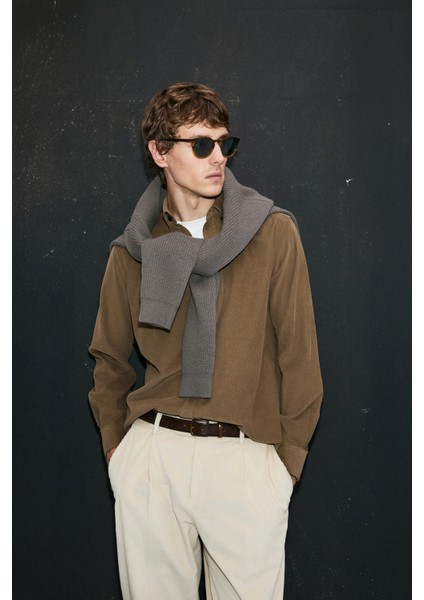 Drew Erkek Basic Gömlek Regular Fit Lacivert