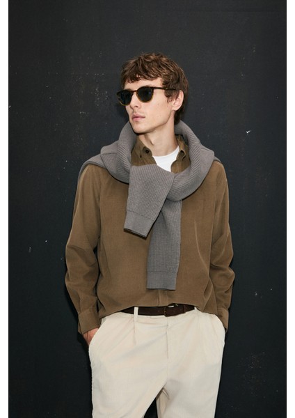 Drew Erkek Basic Gömlek Regular Fit Lacivert modelleri