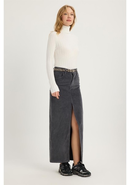 Fitilli Kadife Uzun Etek modelleri