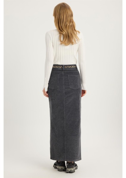 Fitilli Kadife Uzun Etek indirimleri