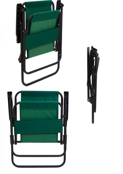 Litea 4 Adet Kamp Sandalyesi Katlanır Piknik Sandalye ve Bardaklık Yeşil fiyatları