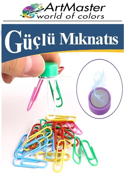 Pano Düğmesi Mıknatısı Renkli 20 Li 1 Paket Buzdolabı Dekorasyon Manyetik Yuvarlak Mıknatıs Hobi Etkinlik Plastik Kaplı fırsatları