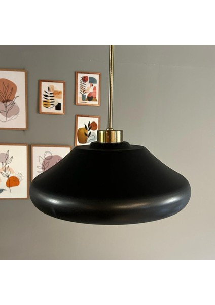 Solitra Siyah Ince Eskitme Başlık Tekli Avize Sarkıt Ofis Showroom Salon Mutfak Avizeleri fırsatları