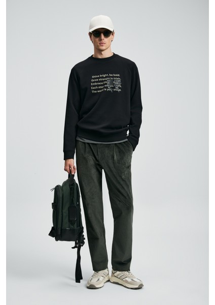 Shadow Erkek Sweatshirt Siyah