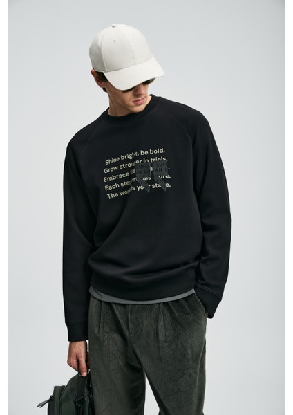 Shadow Erkek Sweatshirt Siyah fırsatları
